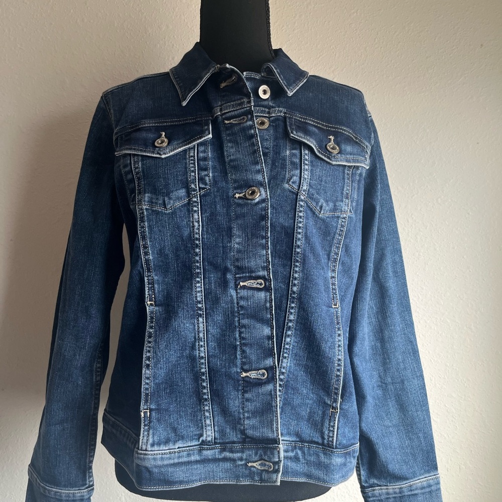 Liz Claiborne Classic Indigo Jean Jacket